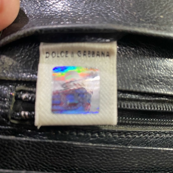 Pre-owned Vintage Dolce & Gabbana long black leather wallet - Picture 3 of 14